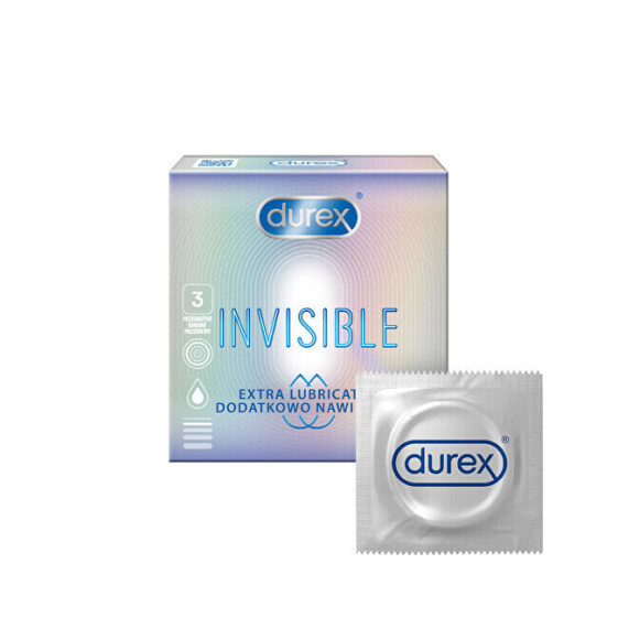 Презервативы Durex Лубрикант для более приятного опыта, невидимые, тонкие - Extra Lubricated Invisible