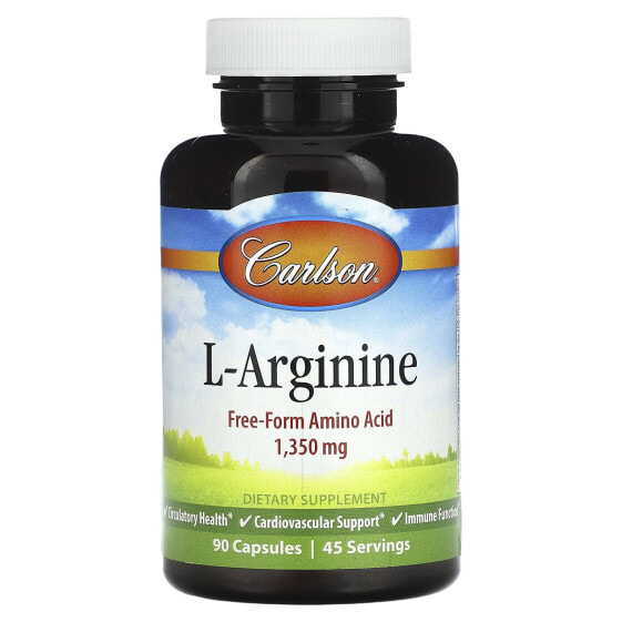 БАД Carlson L-Аргинин, 1350 мг, 180 капсул