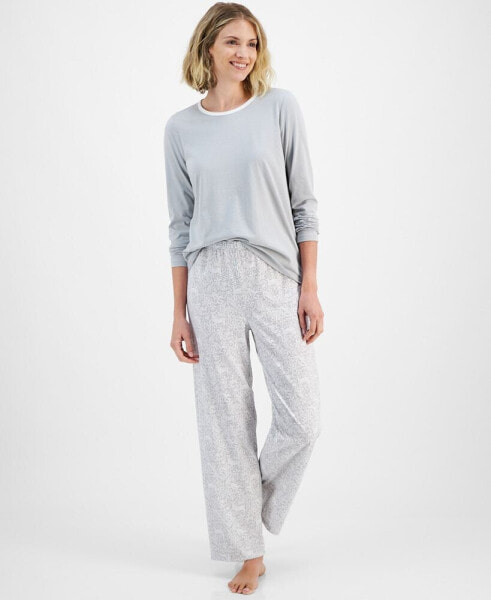 Women's 2-Pc. Long-Sleeve Pajamas Set, Created for Macy's