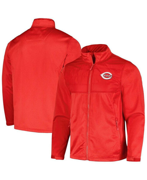 Men's Heather Red Cincinnati Reds Explorer Full-Zip Jacket