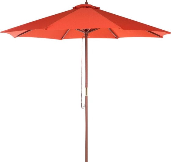 Beliani Parasol ogrodowy Toscana II czerwony 270 cm