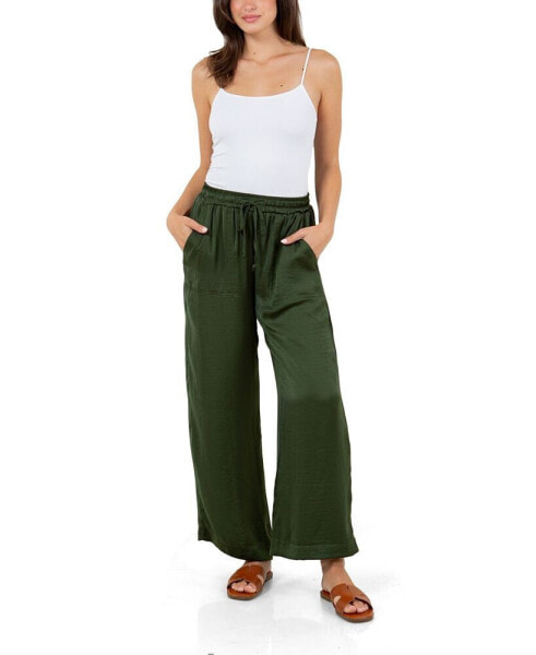 Women's Solid Drawstring Pant