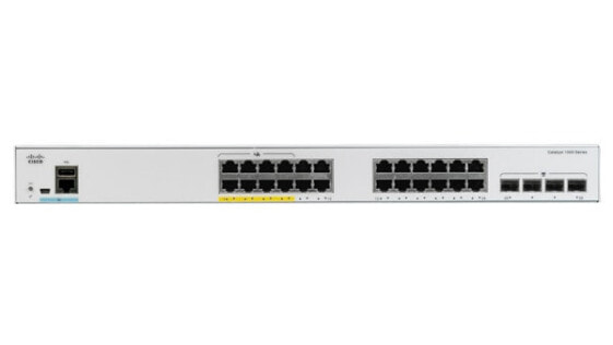 Cisco Catalyst C1000-24P-4X-L - Managed - L2 - Gigabit Ethernet (10/100/1000) - Full duplex - Power over Ethernet (PoE)