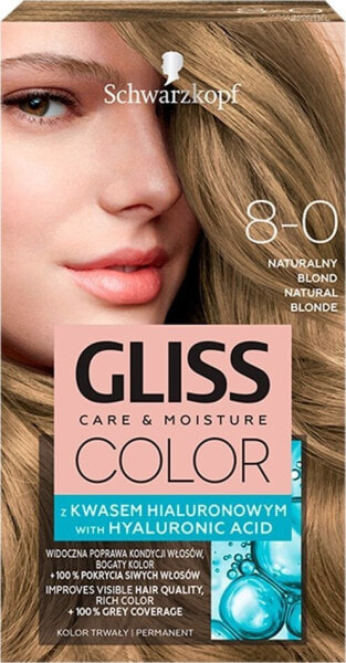 Schwarzkopf Gliss Color nr 8-0 naturalny blond