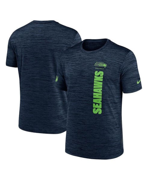 Men's College Navy Seattle Seahawks 2024 Sideline Velocity Performance T-Shirt