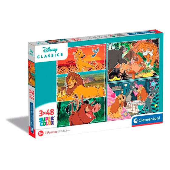 CLEMENTONI Puzzle 3X48 Pieces Disney Classic