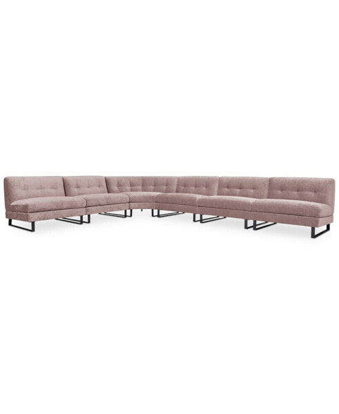 Kathya 197" 6-Pc. Fabric Modular Sectional, Created for Macy's