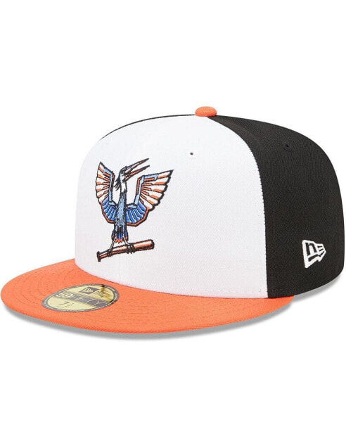 Men's Black, Orange Delmarva Shorebirds Marvel x Minor League 59FIFTY Fitted Hat