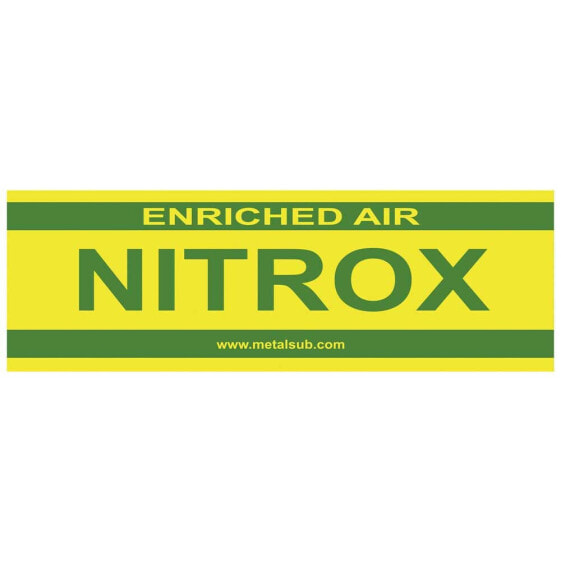 METALSUB Tank Nitrox sticker