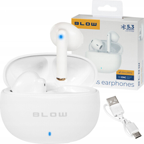 Słuchawki Blow Earbuds ENC Białe