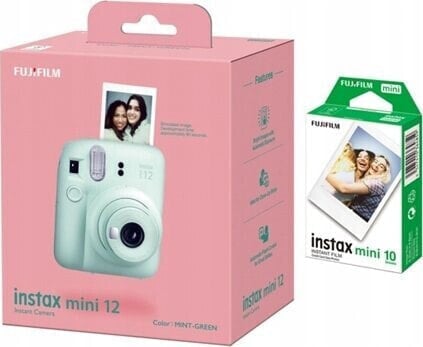 Aparat cyfrowy Fujifilm Fujifilm | Instax Mini 12 Camera + Instax Mini Glossy (10pl) | Mint Green | 800