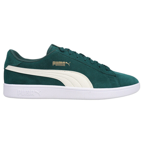 Puma Smash V2 Logo Lace Up Mens Green Sneakers Casual Shoes 36498967