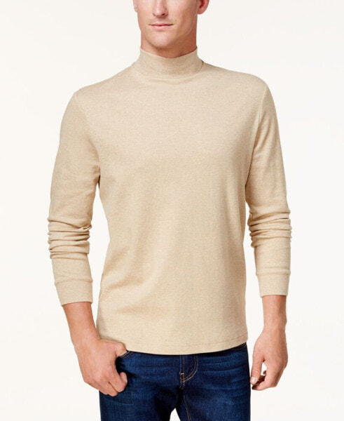 Men's Solid Mock Neck Shirt, Created for Macy's