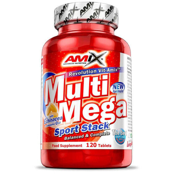 Витамины и минералы AMIX Multi Mega Stack 120 таблеток, нейтральный вкус