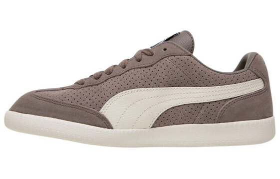 PUMA Liga Suede 复古德训 低帮 板鞋 男女同款 棕白 / Кроссовки PUMA Liga Suede 364932-02