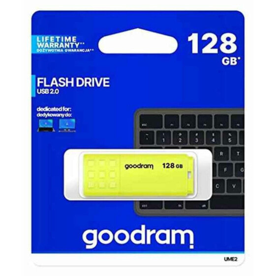 USB stick GoodRam UME2-1280Y0R11 Yellow 128 GB (1 Unit)