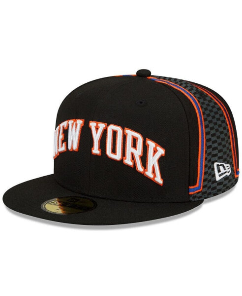 Men's Black New York Knicks 2021/22 City Edition Official 59FIFTY Fitted Hat