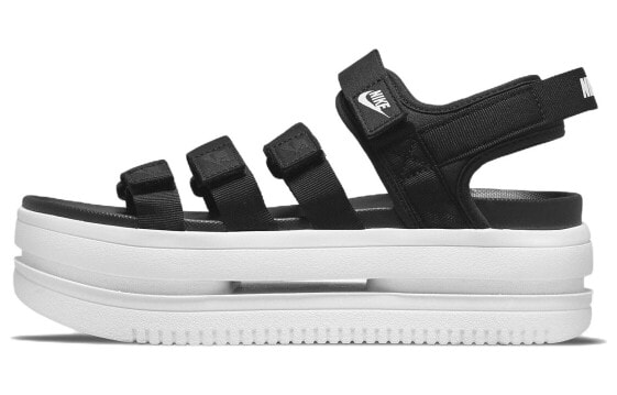 Сандалии женские Nike Icon Classic черно-белые DH0223-001