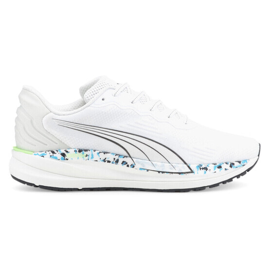 Puma Magnify Nitro Wildwash Running Mens White Sneakers Athletic Shoes 37625701