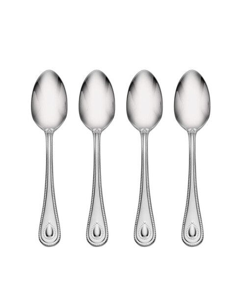 French Perle Teaspoons, Set of 4