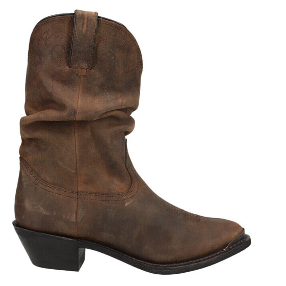 Удобные ботинки Durango Distressed Slouch с круглым носком для женщин - коричневые / Кэжуал / RD542