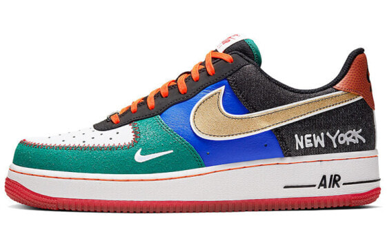 Nike Air Force 1 Low What The NYC 低帮 板鞋 男款 白橙 纽约限定