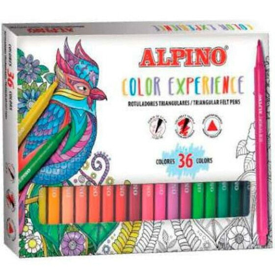 Набор маркеров Alpino Color Experience 36 предметов разноцветный