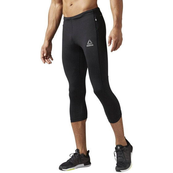 [B47085] Mens Reebok Running Essentials 3/4 Leggings