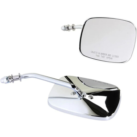 DRAG SPECIALTIES Rectangular Short rearview mirrors set