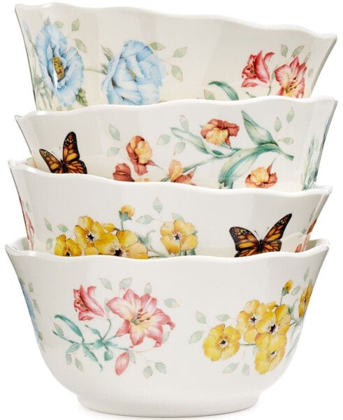 Butterfly Meadow Set of 4 Melamine All Purpose Bowls