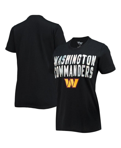 Women's Black Washington Commanders Endzone T-shirt
