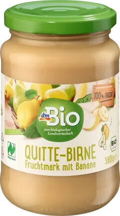 Fruchtmark Quitte, Birne & Banane, Naturland, 360 g