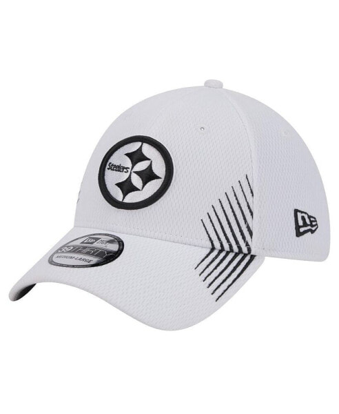 Men's White Pittsburgh Steelers Active 39Thirty Flex Hat