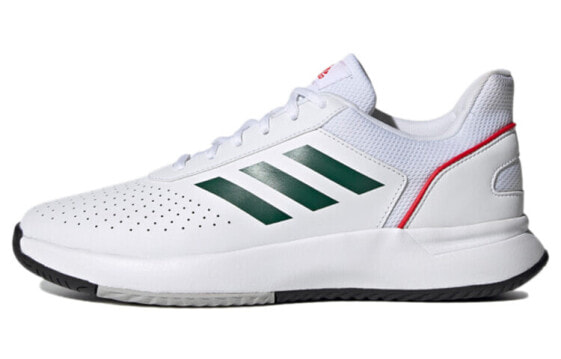 Кроссовки Adidas Courtsmash Бело-зелено-красные