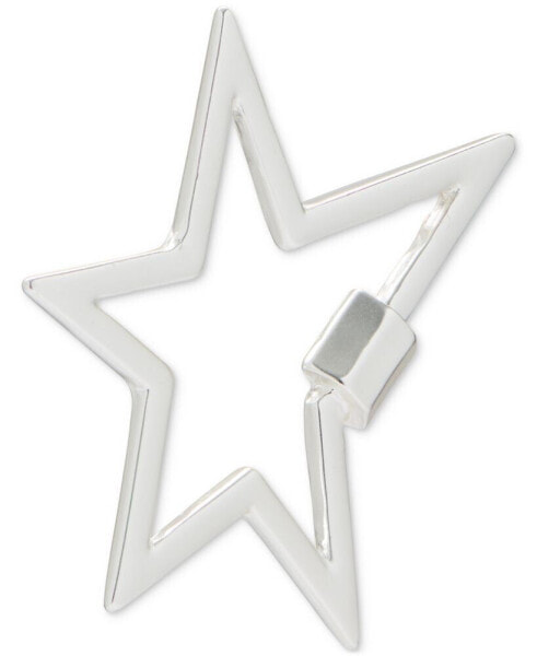 Silver-Tone Open Star Pin