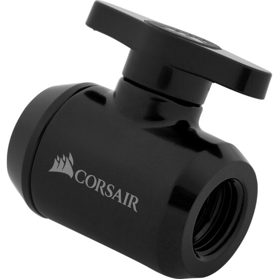 Corsair CX-9055019-WW - Black - Fitting - Liquid - Brass - 1/4" - Ball Valve