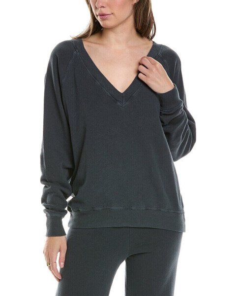 The Great The V-Neck Sweatshirt Women's Blue 0