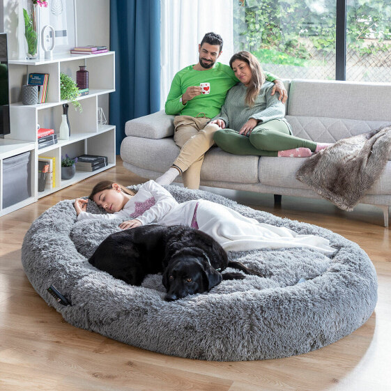 Лежанка для людей и животных InnovaGoods Human Dog Bed XXL серая