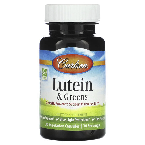 Витаминные капсулы Carlson с лютеином и зелеными веществами 180 штук