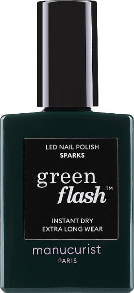 Nagellack - Manucurist Green Flash Led Nail Polish Red Velvet