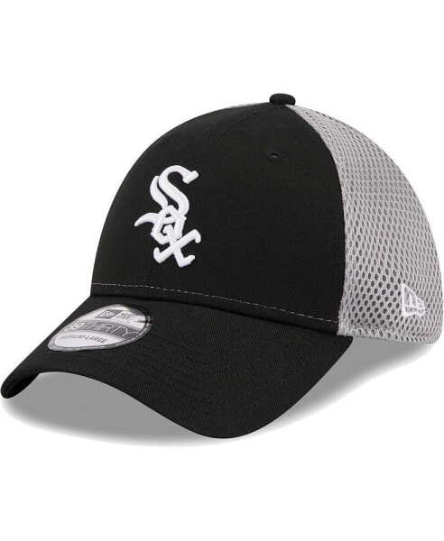 Men's Black Chicago White Sox Team Neo 39THIRTY Flex Hat