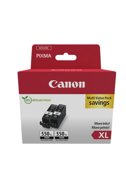 Canon PGI-550XL Ink Cartridge Twinpack Blistered - Ink Cartridge
