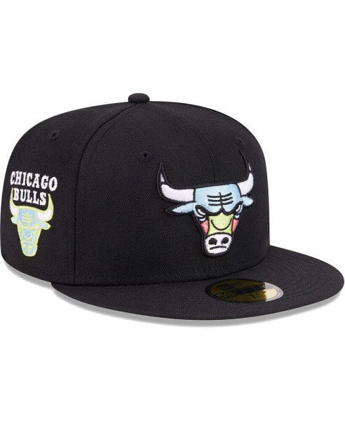 Men's Black Chicago Bulls Color Pack 59FIFTY Fitted Hat