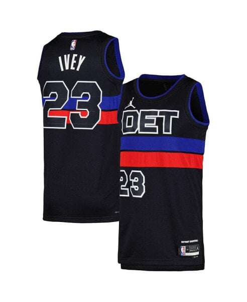 Men's and Women's Jaden Ivey Black Detroit Pistons Swingman Jersey - Statement Edition