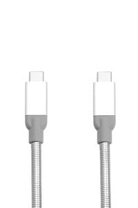 Verbatim USB-C to USB-C Stainless Steel Sync & Charge Cable USB 3.1 GEN 2 30cm - 0.3 m - USB C - USB C - USB 3.2 Gen 2 (3.1 Gen 2) - 10000 Mbit/s - Silver