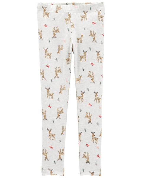 Kid Reindeer Stretch Leggings 4