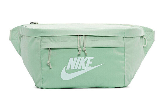 Сумка Nike Tech Hip Pack большой вместительностиным ультразвуковой пакет соединения полиэстера одно плечо способ цвет мятый зеленый / водный зеленыйBA5751-320