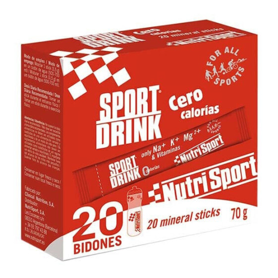 NUTRISPORT Sport Zero Calories 20 Units Lemon