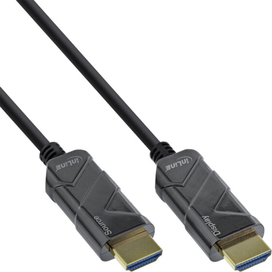 InLine HDMI AOC Cable - Ultra High Speed HDMI Cable - 8K4K - black - 40m