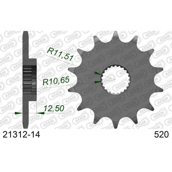 AFAM 21312 Front Sprocket